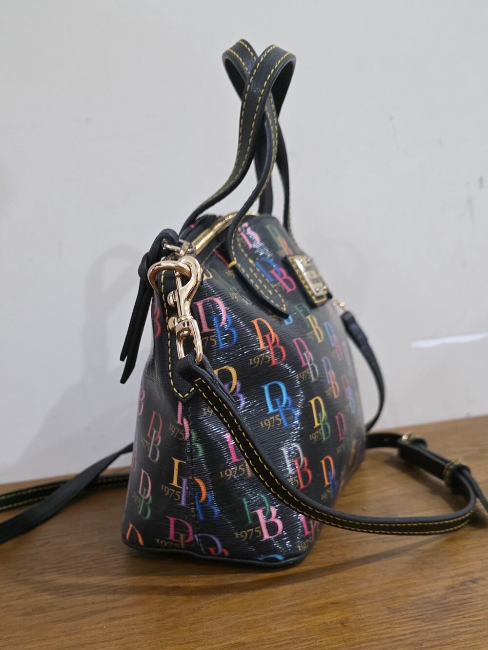 Dooney and bourke Coated Canvas Multicolor Color Crossbody/Satchel Bag - Picture 7 of 13